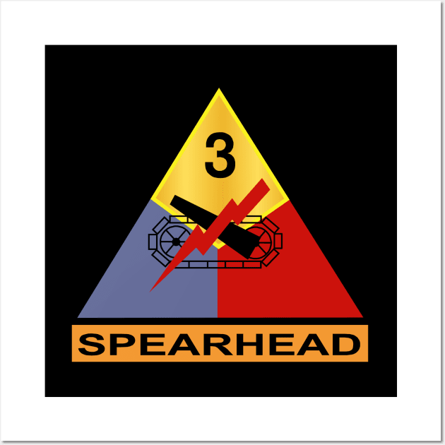 3rd Armored - Division Spearhead wo Txt Wall Art by twix123844